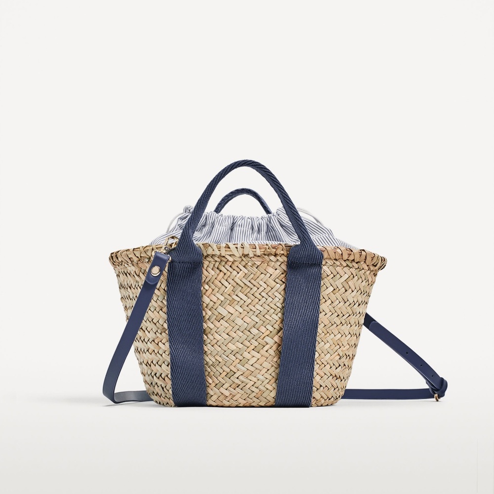 🌷HP🌷Zara raffia mini tote bag